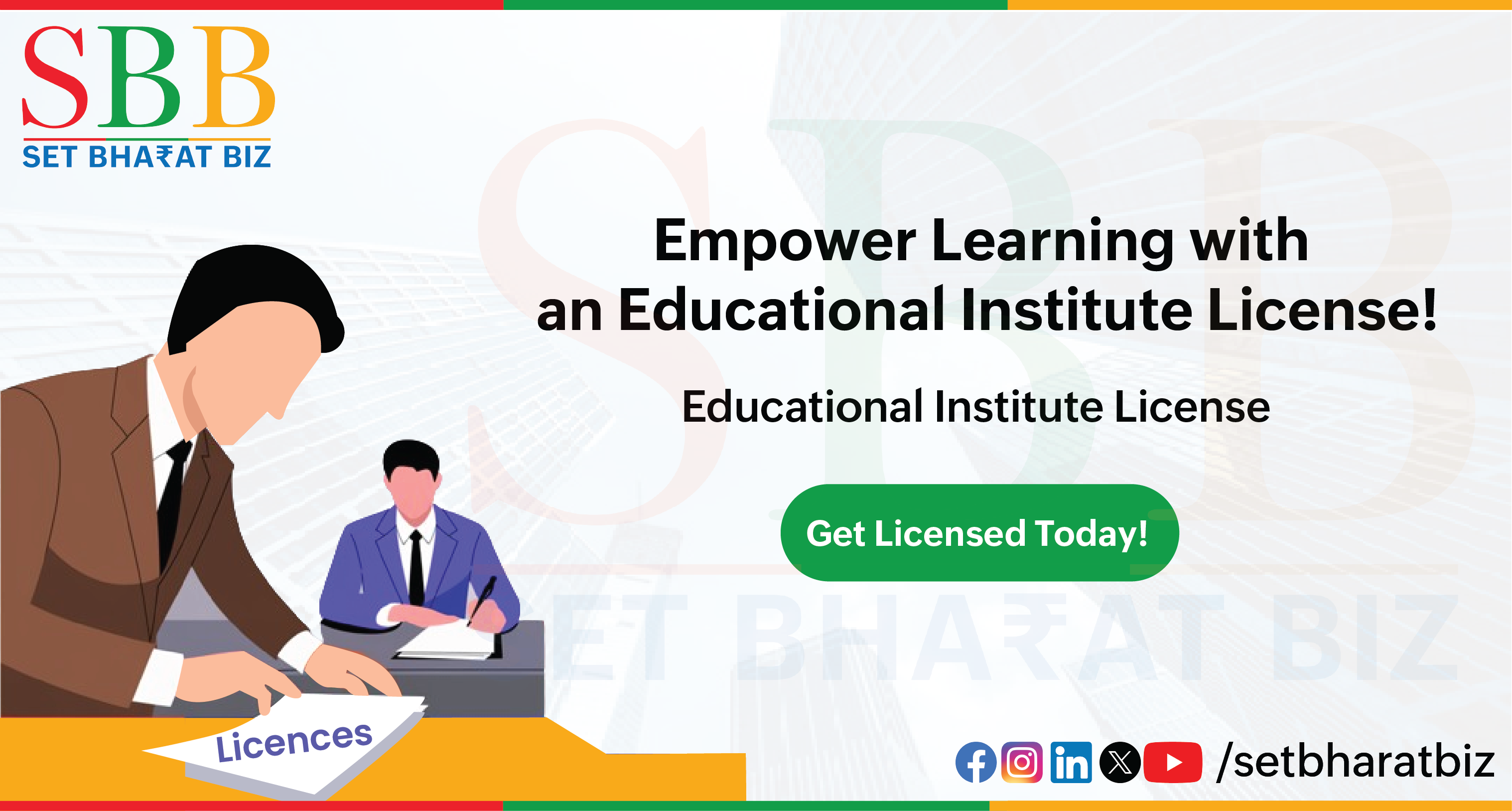 Eduicational Institute License | Set Bharat Biz, image size:3035x1627